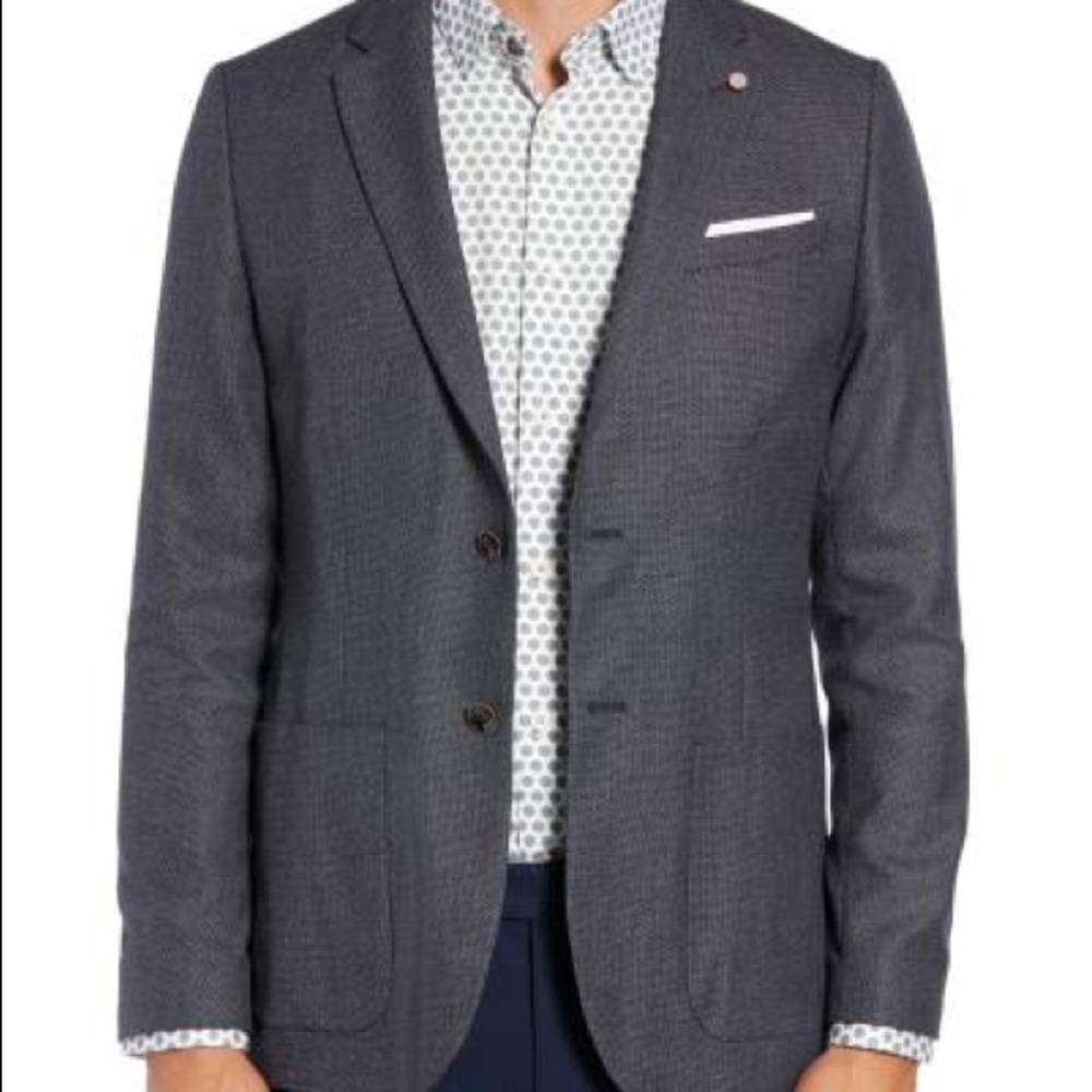 Pebbles slim fit birds eye blazer